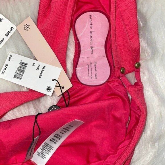 Nanette Lepore Womens Size 10 Swimsuit SET Pink - Picture 10 of 10